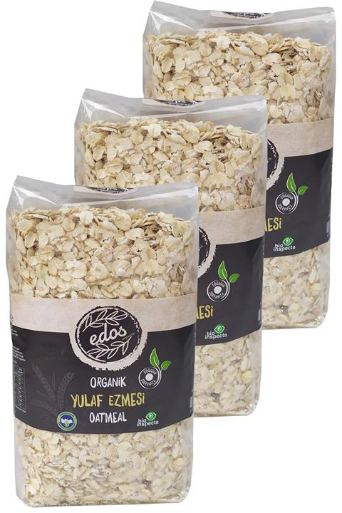 EDOS Organik Yulaf Ezmesi 500 Gr X 3 Adet