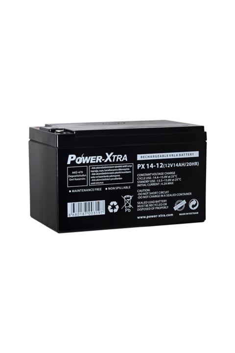 POWERXTRA 12v 14 Ah Elektrikli Bisiklet Aküsü (f6/vidalı)