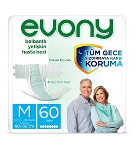 Evony YETİŞKİN HASTA BEZİ MEDIUM 60 ADET