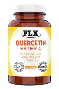 FLX 60 Tablet Quercetin Kuersetin Magnesium Bromelain Ester C Vitaminini Complex