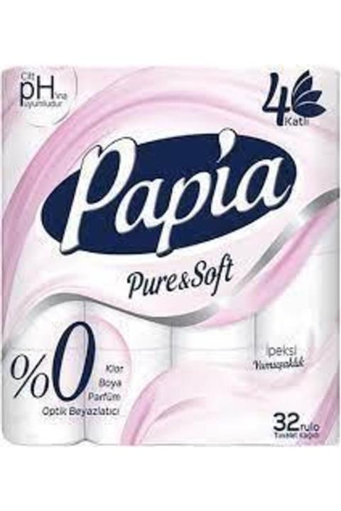 Papia Tuvalet Kâğıdı 4 Katlı 32 Rulo