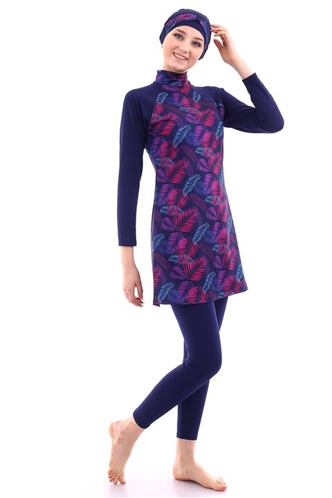 Aykum Mayo Kadın Lacivert Tesettür Mayo