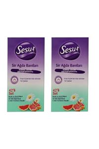 Sesu Ağda Bandı Vücut Normal Ciltler Için 42li Yeşil X 2li Paket