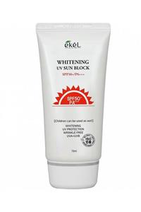 EKEL KOREA Lekeli Ve Çilli Ciltler Için Kırışıklık Karşıtı, Beyazlatıcı Güneş Bakım Kremi Spf 50 + / Pa +++