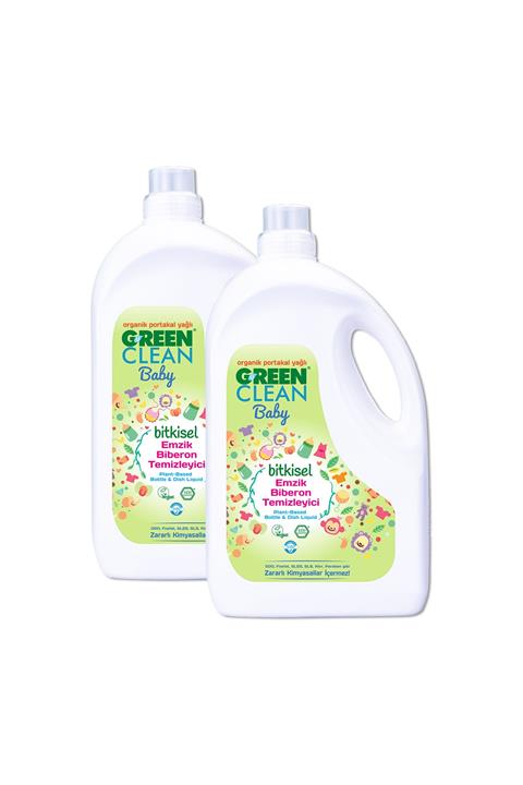 U Green Clean Portakal Yağlı 2,75 lt 2 Li Bebek Biberon Temizleyici Set
