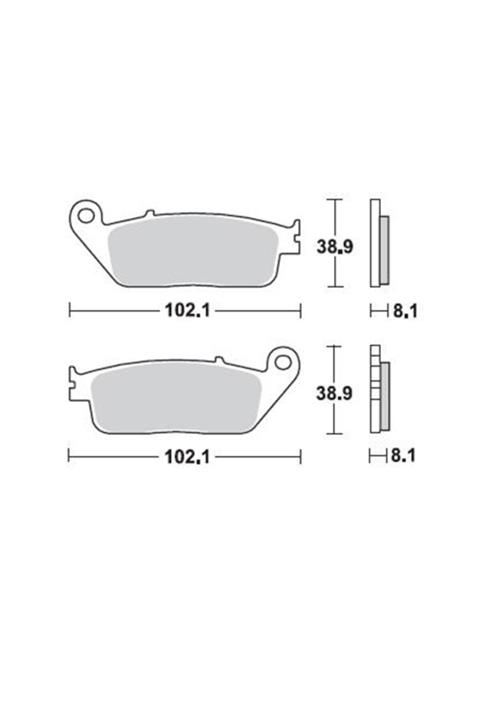 Moto Adv Garage Honda Cbf 600 Ön Fren Balatası Sinterli Braking