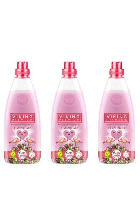 Viking Flamıngo Premium Yumuşatıcı 1200 ml 3 Adet