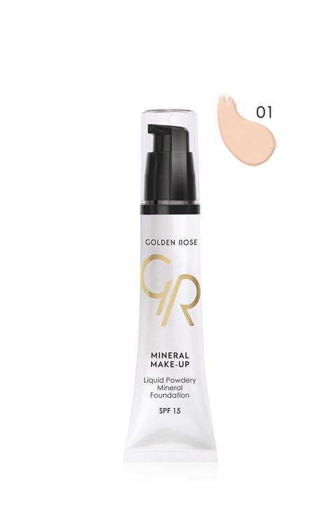 Golden Rose Mineral Fondöten - Liquid Powder Mineral Foundation Spf 15 No: 01 35 ml 8691190101817