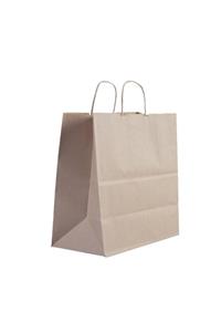 PAKETPARTİ Büküm Saplı Kraft Kağıt Çanta 29x15x29 (25'li)