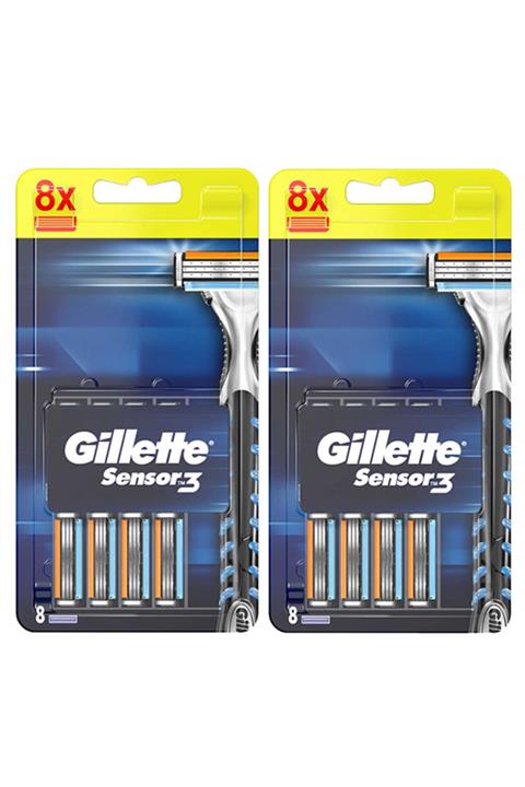 Gillette Sensor3 Yedek Tıraş Bıçağı 8'li (977) X 2 Adet