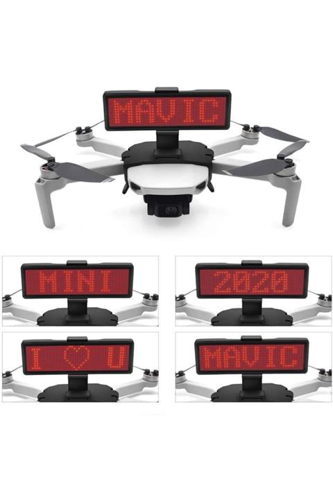 Profisher Djı Mavic Mini Bluetooth Led Ekran Matris Modülü Mesaj Tabelası
