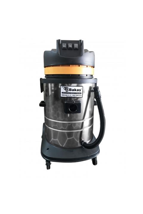 Bakaş Safran 3 Motorlu Islak Kuru 72 Litre Endüstriyel Süpürge