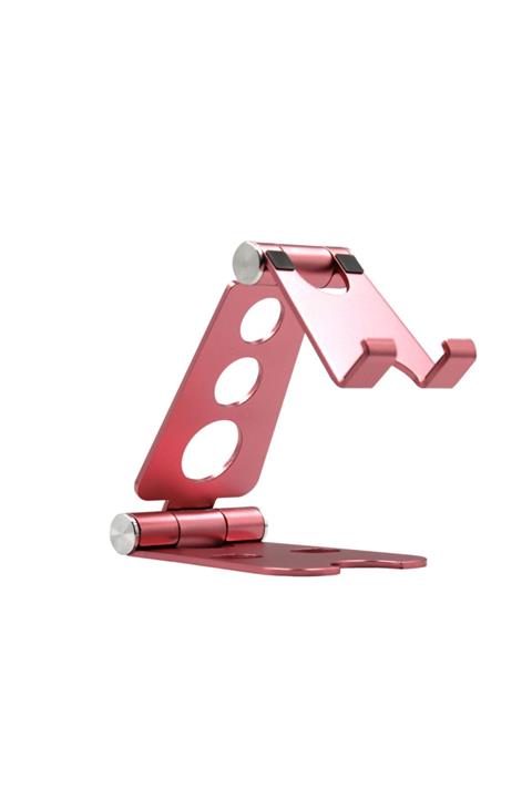 NOUT Tablet Ve Telefon Standı (metal, Çift Eklemli Ayarlanabilir Ergonomik Dizayn) Rose Pembe
