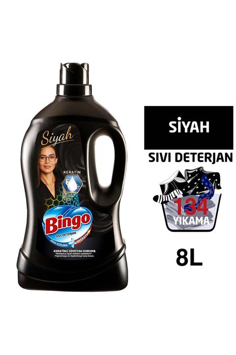 Bingo Siyah Sıvı Bakım Çamaşır Deterjanı 4 lt - 2'li