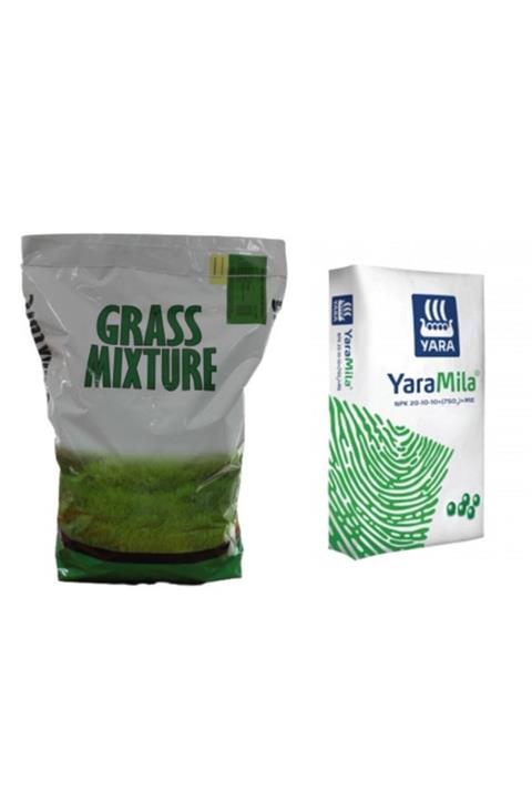 M.K. YAYLA TOHUMCULUK 6'lı Karışım Çim Tohumu - 5 Kg + Çim Gübresi - 5 Kg