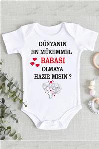 Limon Baba Sürpriz Dünyanın En Mükemmel Babası Olmaya Hazır Mısın Organik Baskılı Zıbın Body