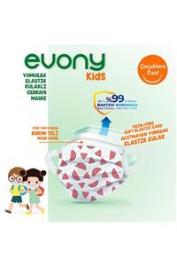 Evony Elastik Kulaklı Evony Kids Çocuk Maske 160 Adet