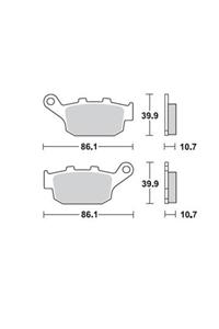 Moto Adv Garage Honda Xrv 750 Arka Fren Balatası Sinterli Braking