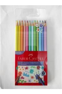 Faber Castell Kuru Boya Kalemi Pastel Renkler 12'li