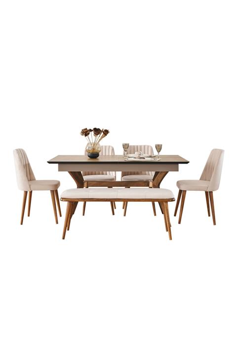 CaddeYıldız Anemon Yemek Masası Takımı