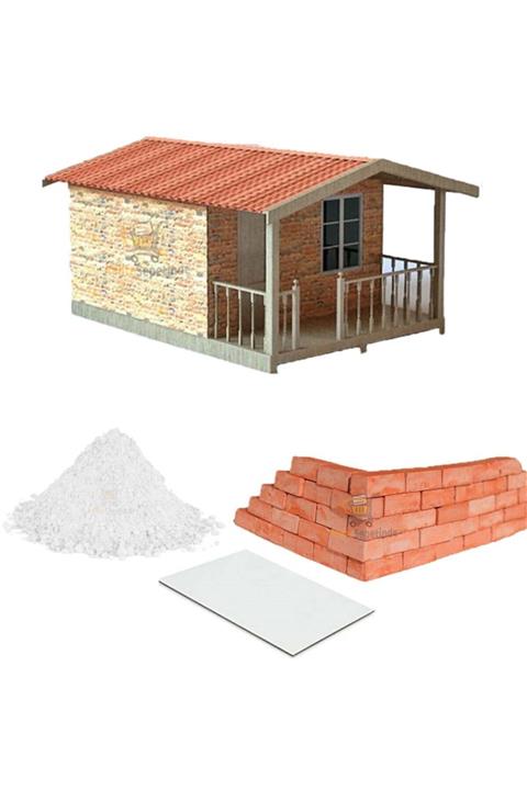 Kalite Sepetinde Minyatür Tuğla Çırak 1 Yapı Inşaat Seti