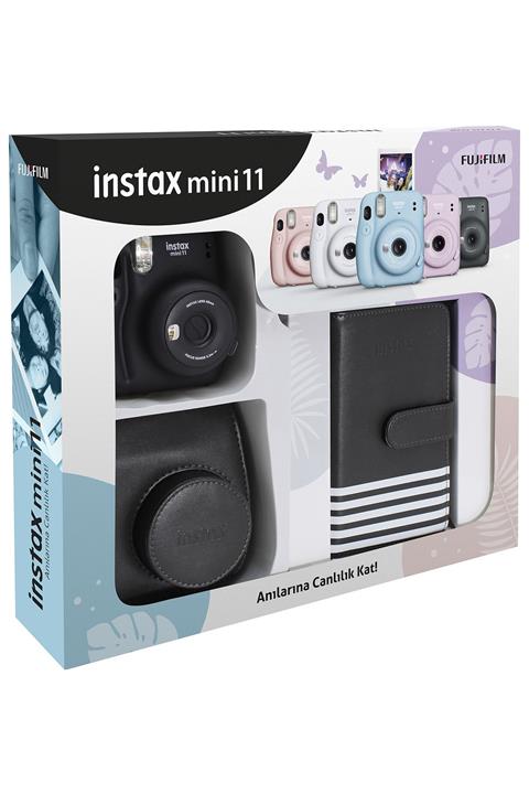 Fujifilm Instax Mini 11 Laporta Albümlü Siyah Kit