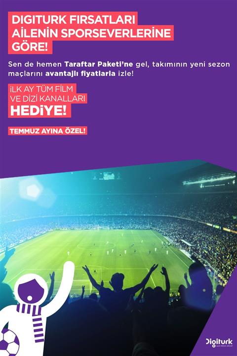 DIGITURK Yıllık Taraftar Paketi (Uydu)