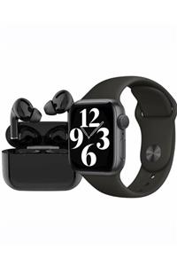 Seka Alışveriş Siyah Akıllı Saat Watch 6 + I3 Airpods Pro K Uyumlu ablosuz Kulaklık (ikili Kampanya)