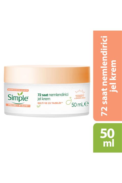 Simple Protect And Glow Nemlendirici Jel Krem 50 Ml