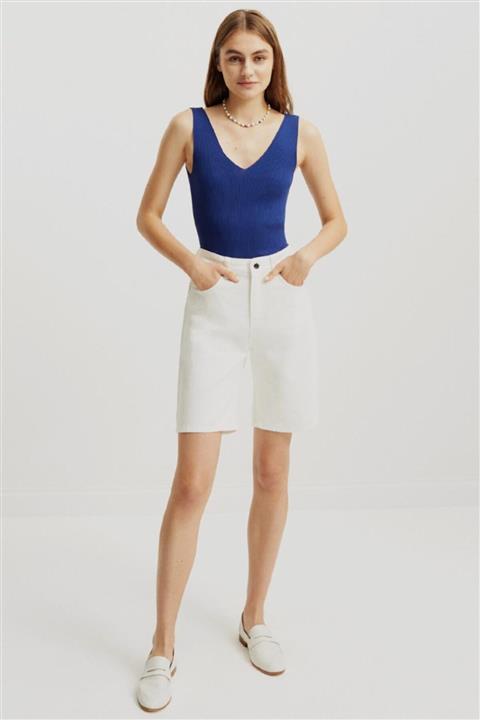 Perspective Wındsor Normal Kalıp Beyaz Şort