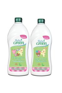 Baby's Green 2'li Set Organik Bebek Çamaşır Deterjanı Aloe Veralı 1 L 20 Yk + Bebek Yumuşatıcı Kokusuz 1 Lt