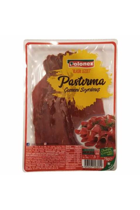 Polonez Çemensiz Pastırma 75gr