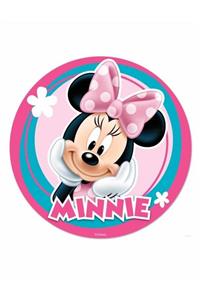 öztürkler Minnie Mouse Yuvarlak Yenilebilir Pasta Resim Baskısı