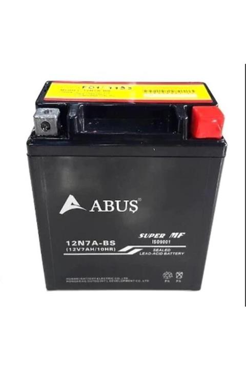 Abus Abuş 12volt 7amper Akü 12n7a-bs Jel Akü Motosiklet Aküsü