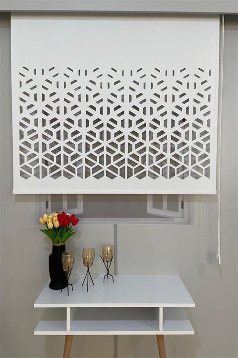 VOLPER MEKANİK Lzr50 Lazer Kesim Stor Perde Beyaz