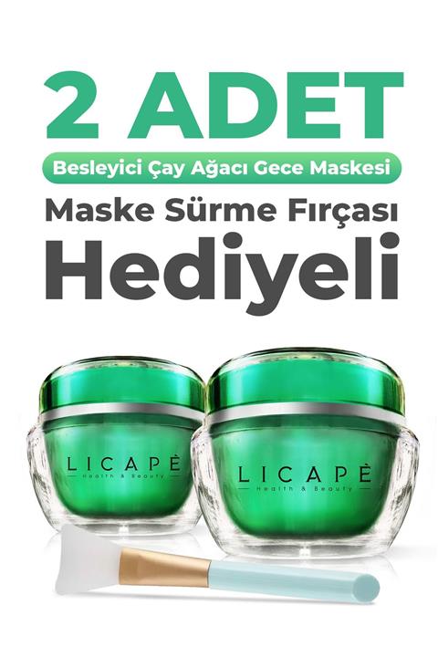 Licape Besleyici Çay Ağacı Gece Maskesi 50ml - 2 Adet
