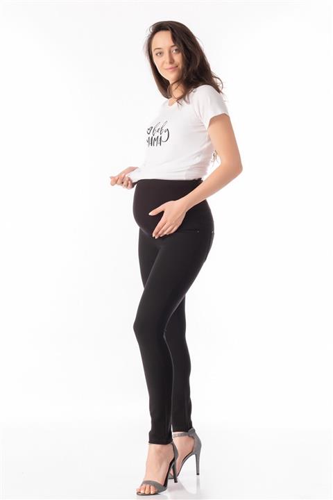 BUSA Hamile Jarse Pantolon Siyah Düz Model Siyah