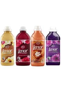 lenor Gold & Gelsomıno & Ambra & Ametısta Konsantre Çamaşır Yumuşatıcı 4 X 650 Ml 104 Yıkama