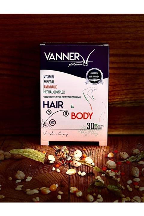Vanner Pharma İlaç Vanner Platinum Hair&body Multivitamin 30 Bioactive Capsules