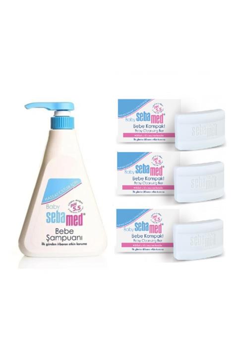 Sebamed Baby Sebamed Bebek Sabunu 100 Gr X3 Adet ve Sebamed Bebek Şampuanı 500 Ml