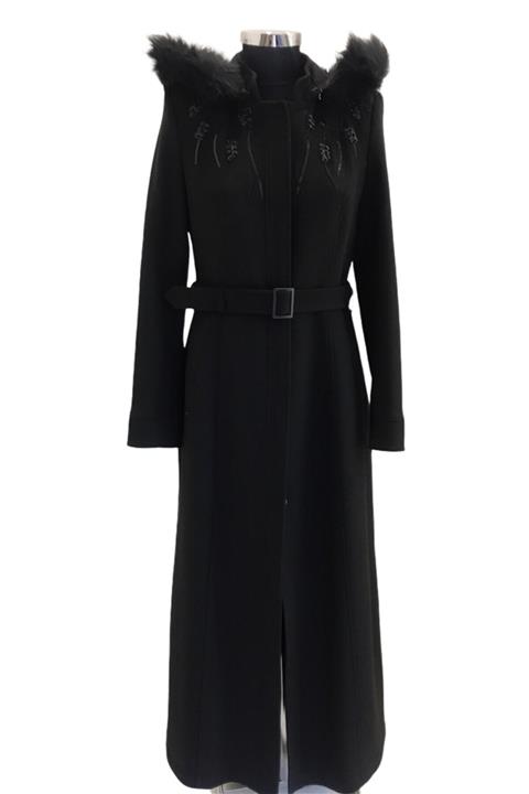 Zühre Kadın Siyah Tuana Kışlık Pardesü