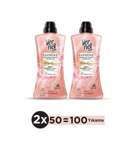 Vernel Max Konsantre Çamaşır Yumuşatıcısı 2 x 1200ml (100 Yıkama) Supreme Romance