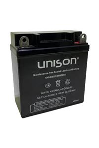 Unison Motosiklet Aküsü(pili,bataryası) 12 Volt(v) 5 Amper (ah) 12n5-bs Kuru Bakımsız Akü