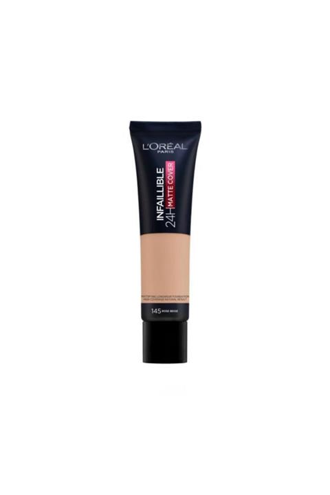 L'Oreal Paris Infaillible 24H Matte Cover Yüksek Kapatıcı Fondöten 145 Rose Beige 3600523784424