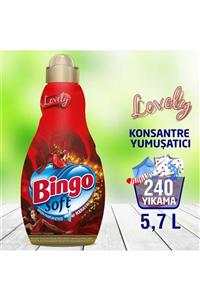 Bingo Soft Konsantre Çamaşır Yumuşatıcısı Lovely 1440 ml - Ekonomi Paketi 4'lü