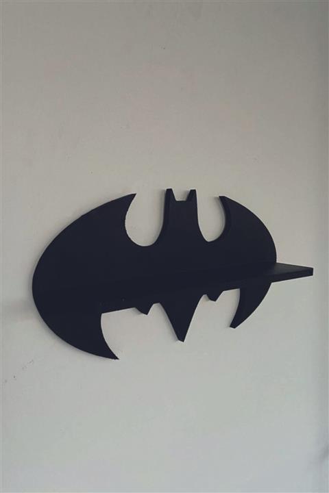Fs Ahşap Batman Temalı Çocuk Odası Rafı