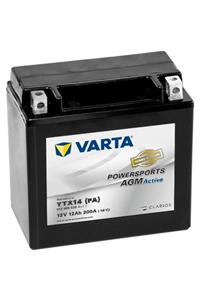 Varta 12v 12ah Ytx14 (fa) Motoskilet Aküsü