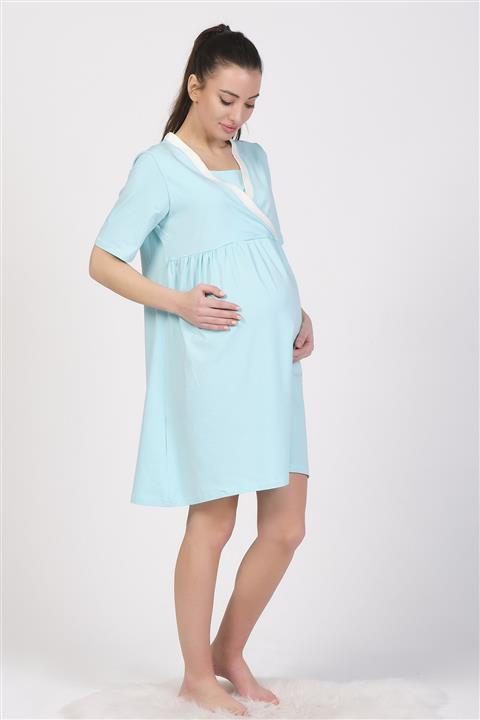 PrettyChic Hamile Ve Lohusa Gizli Emzirme Özellikli Gecelik