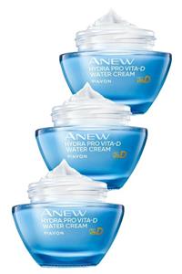 AVON Anew Hydra Pro Vita D Su Bazlı Yüz Kremi 50 ml Üçlü Set