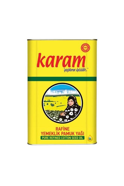 Karam Pamuk Yağı Teneke 18 Lt